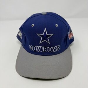 Vintage Dallas Cowboys Hat Cap Fitted Mens 7 1/8 NFL Throwback Starter Blue 90s